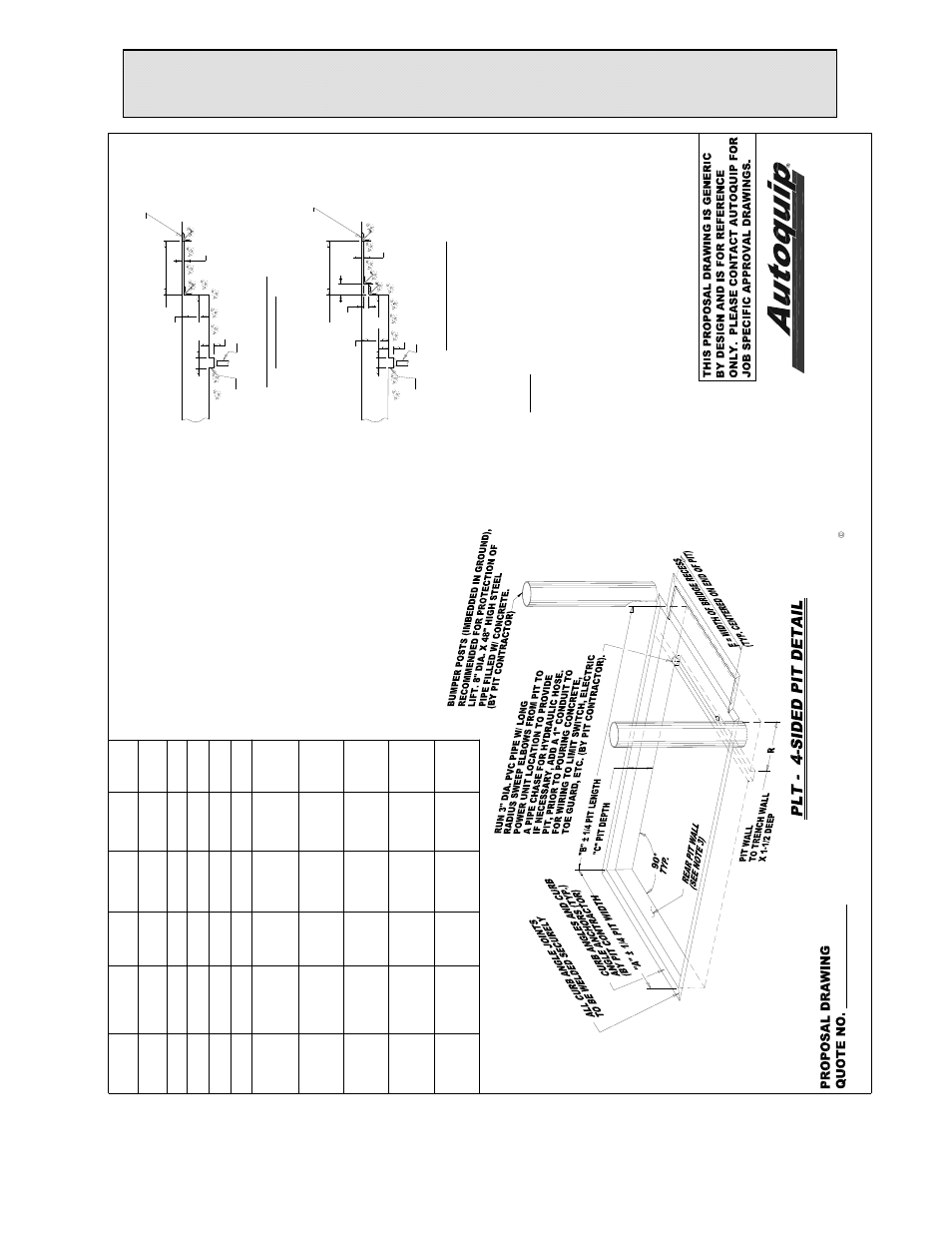 Installation instructions, Figure 11: pit drawing | Autoquip PLTC DOCK LIFT User Manual | Page 22 / 86