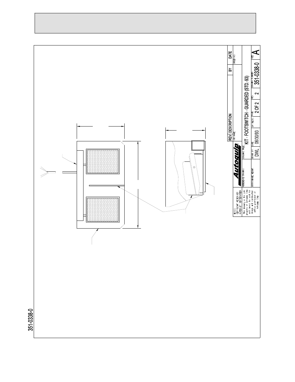 General maintenance, Figure 25: footswitch & guard diagram | Autoquip PLTC DOCK LIFT User Manual | Page 53 / 86