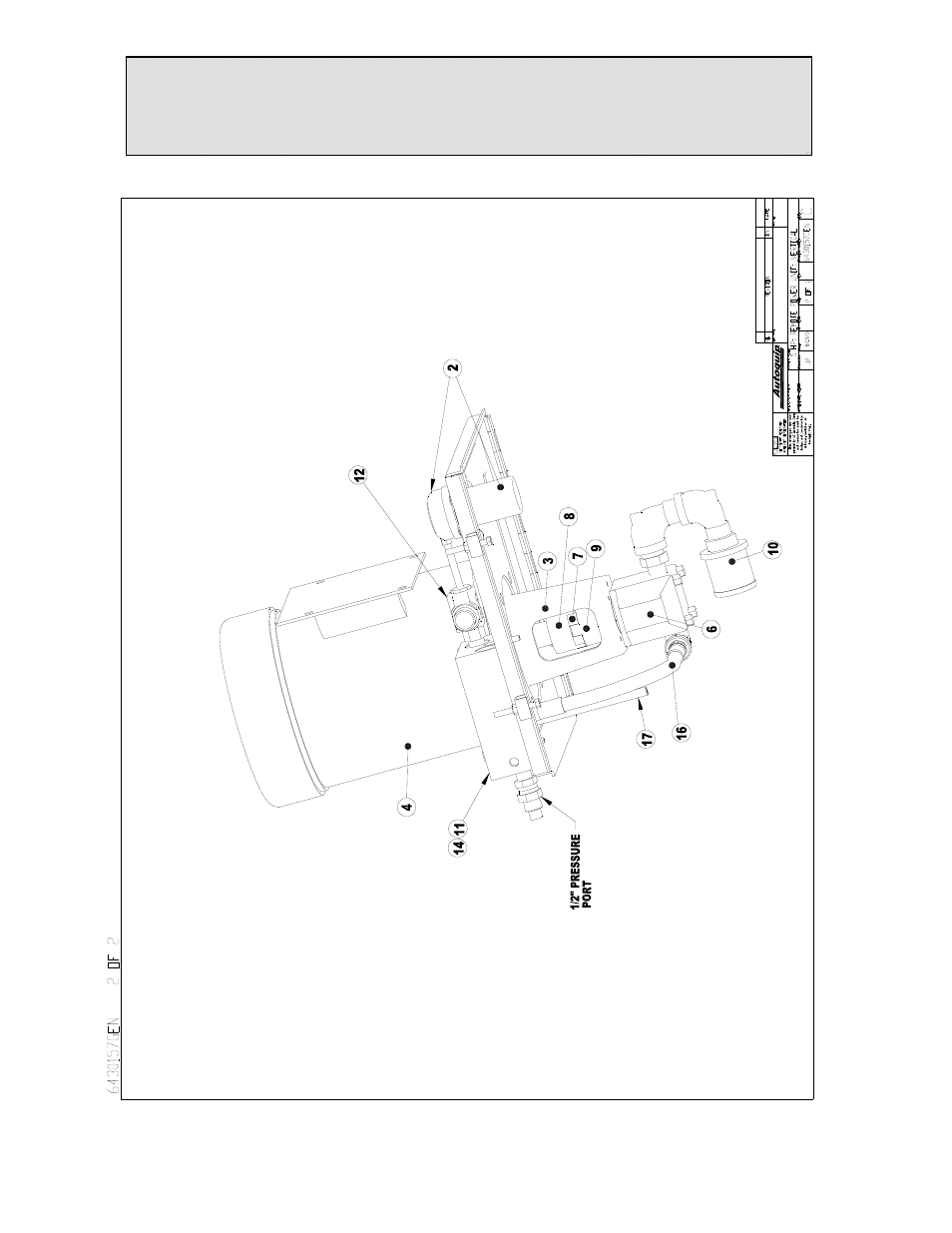 Replacement parts list, 5hp vertical power unit | Autoquip PLTC DOCK LIFT User Manual | Page 73 / 86