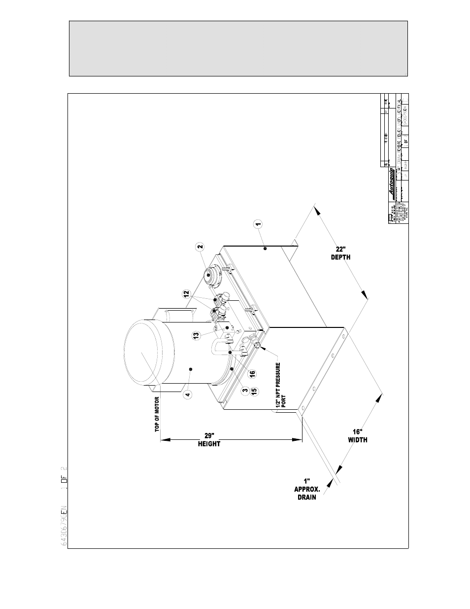 Replacement parts list, Cont. running vertical power unit | Autoquip PLTC DOCK LIFT User Manual | Page 75 / 86