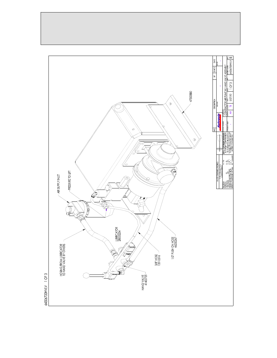 Replacement parts, Contractor air power unit | Autoquip PLTC DOCK LIFT User Manual | Page 78 / 86