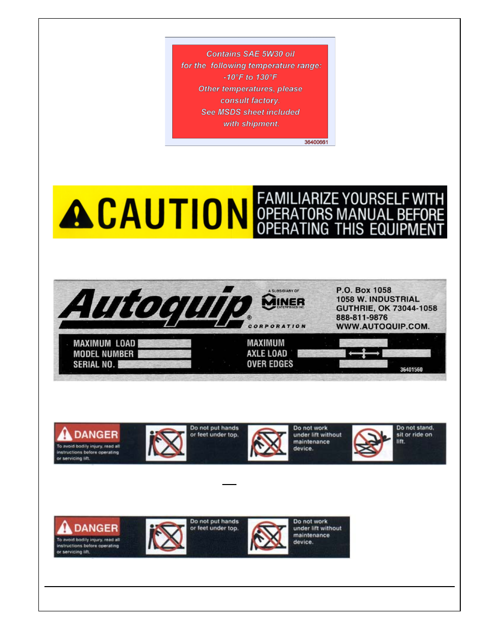 Autoquip TORKLIFT T2 DOUBLE PANTOGRAPH User Manual | Page 13 / 38