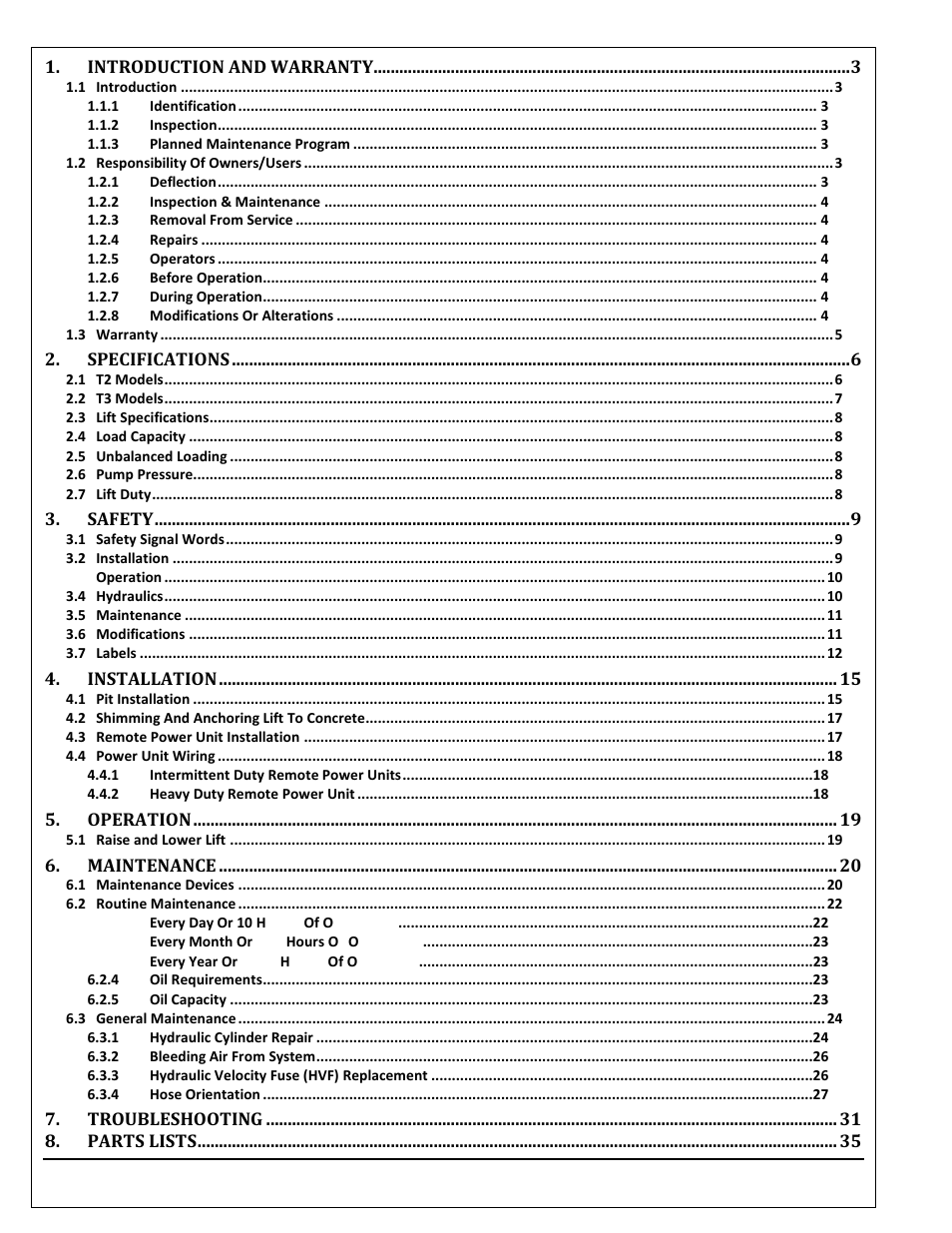 Autoquip TORKLIFT T2 DOUBLE PANTOGRAPH User Manual | Page 2 / 38