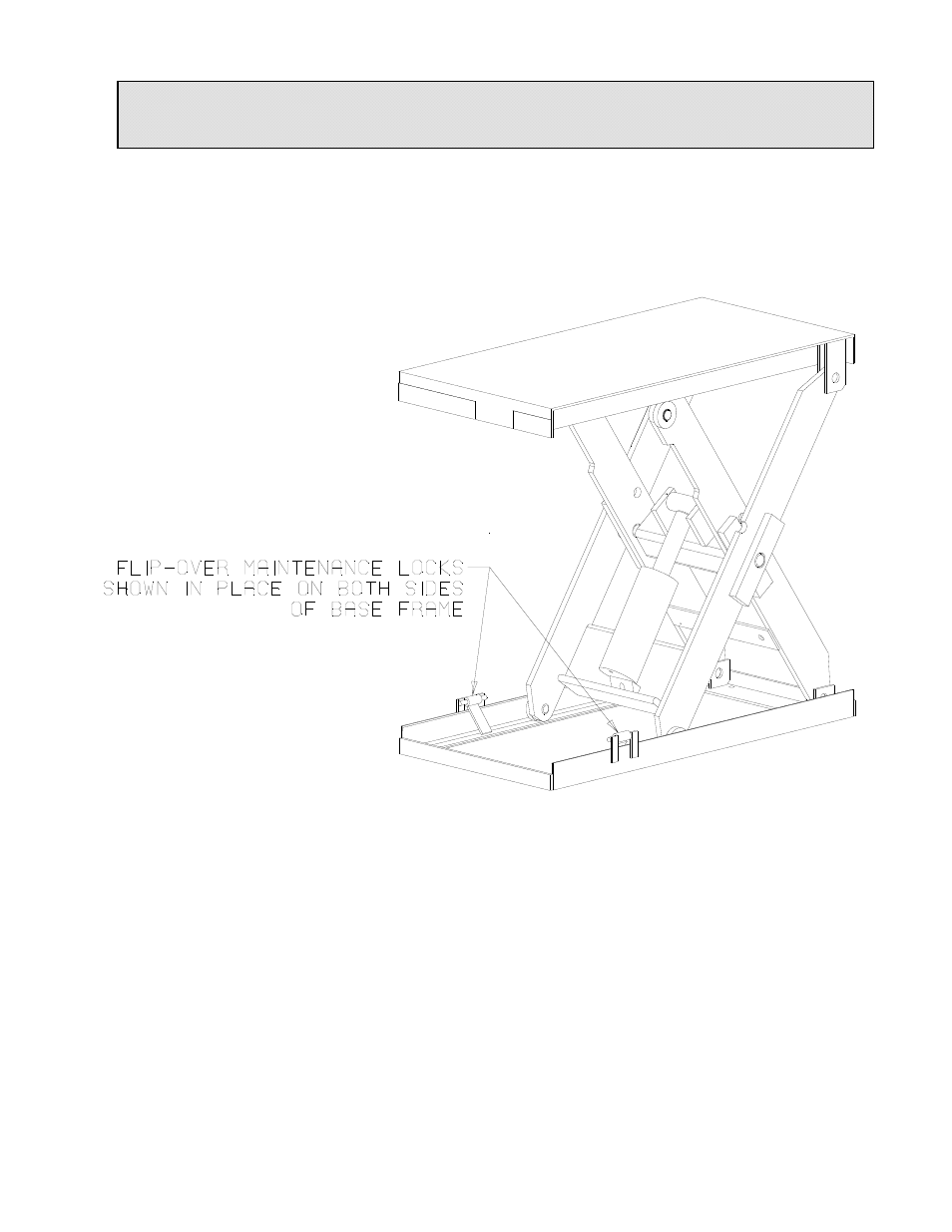 Lift blocking instructions | Autoquip SERIES 35 MANUAL TURNTABLE User Manual | Page 17 / 79