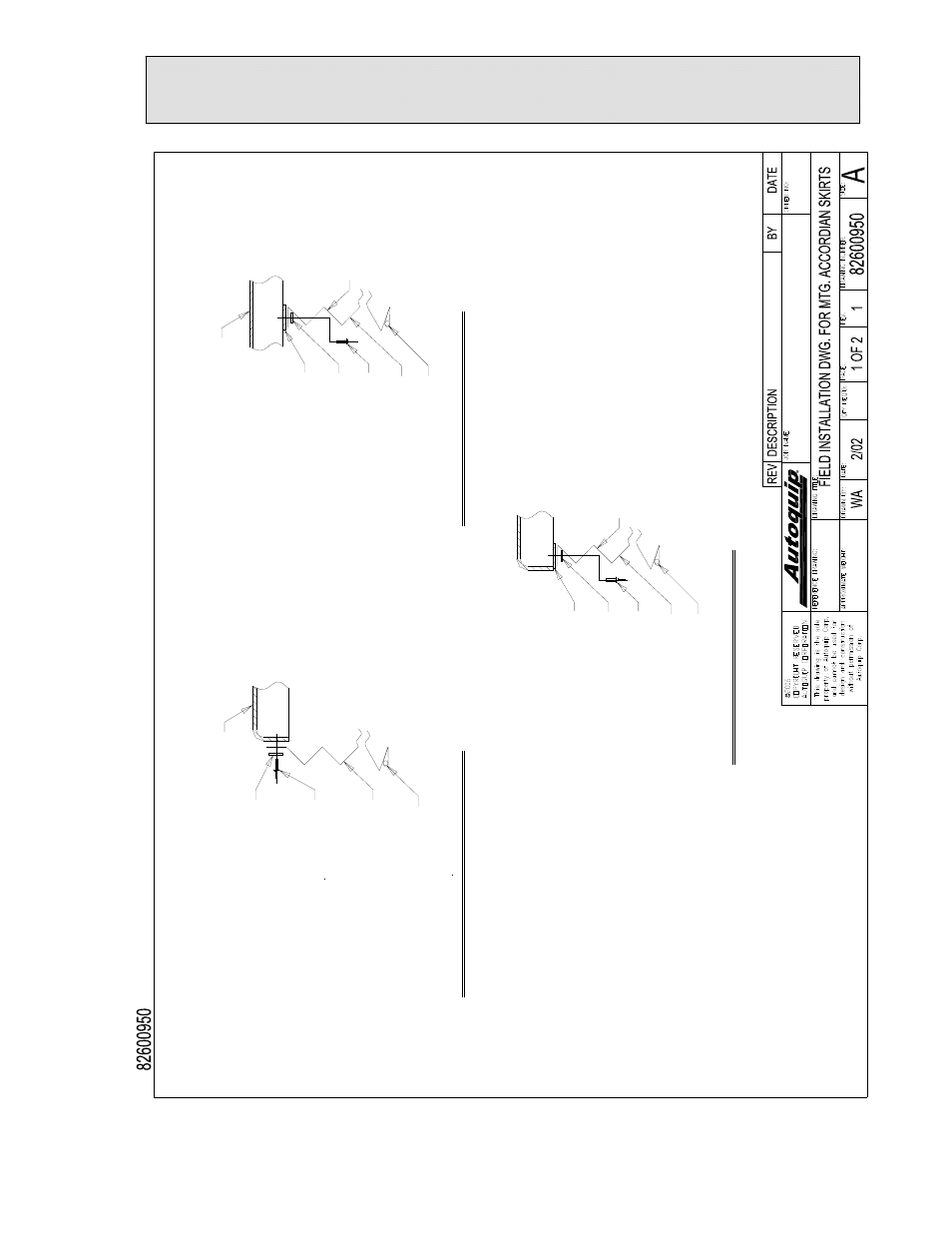 Installation instructions, Figure 11a skirt installation – straight sides, Outboard peri meter standard inboard | Inboard perimeter | Autoquip SERIES 35 MANUAL TURNTABLE User Manual | Page 24 / 79