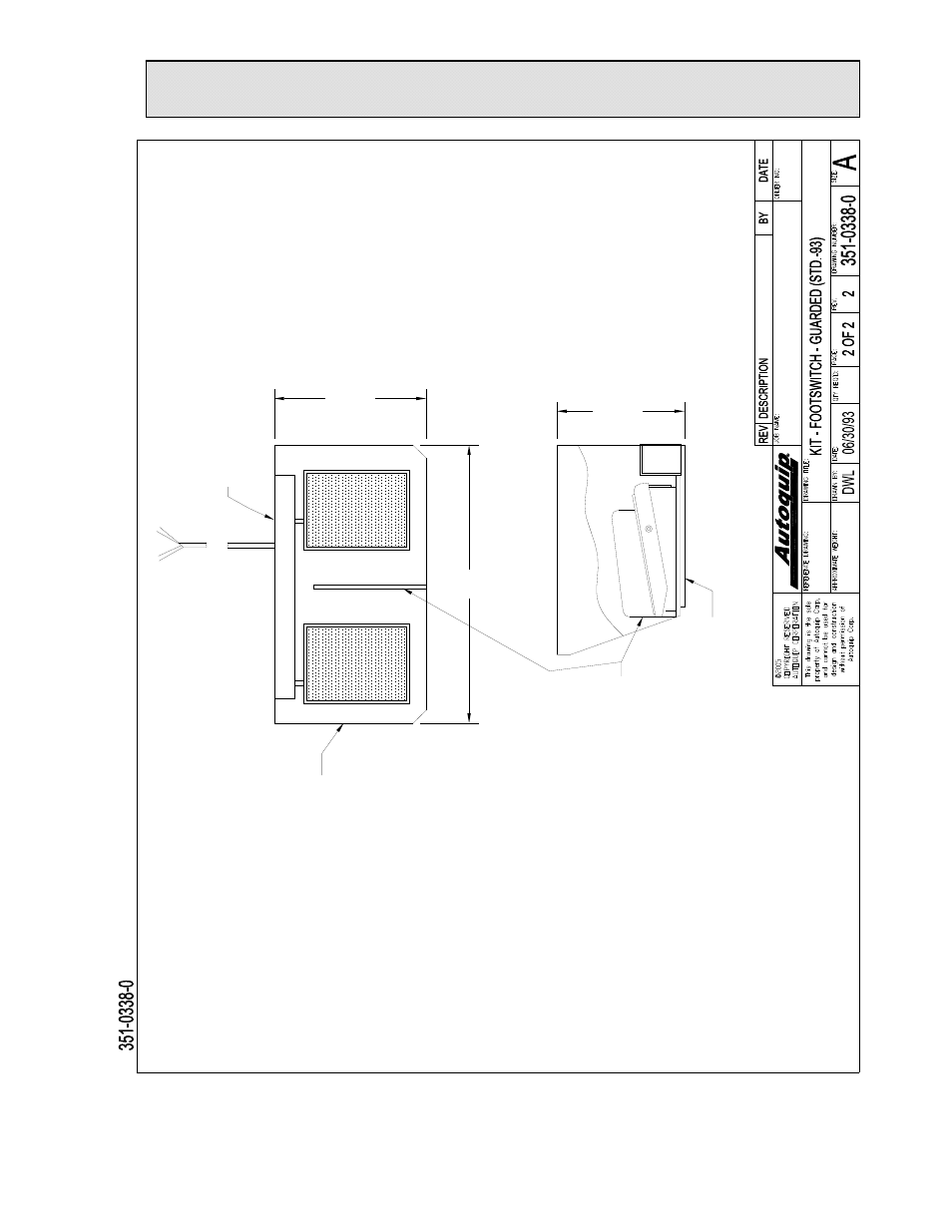 General maintenance, Figure 21: guarded foot switch assembly | Autoquip SERIES 35 MANUAL TURNTABLE User Manual | Page 43 / 79