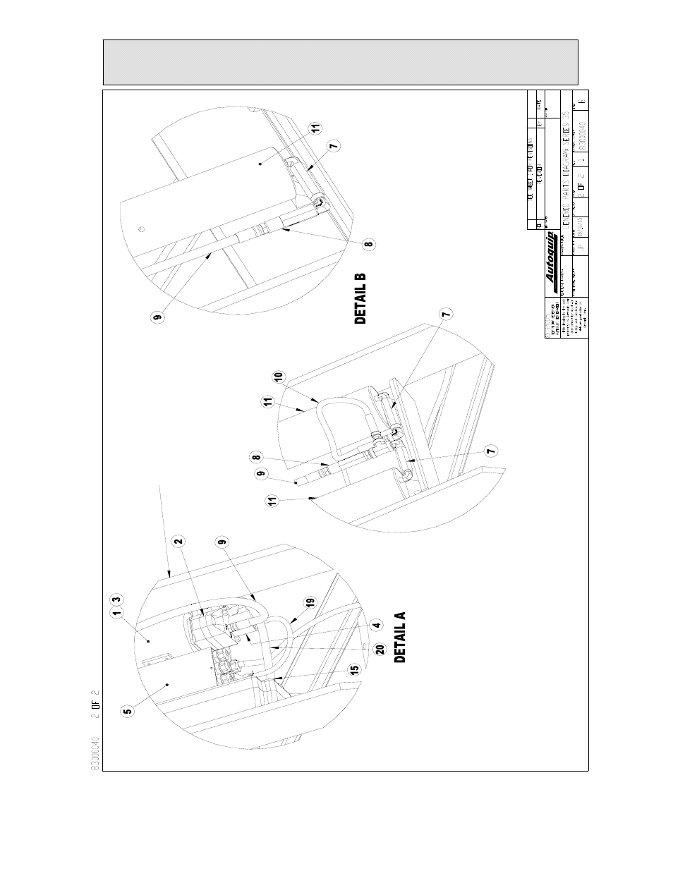 Replacement parts list | Autoquip SERIES 35 MANUAL TURNTABLE User Manual | Page 47 / 79