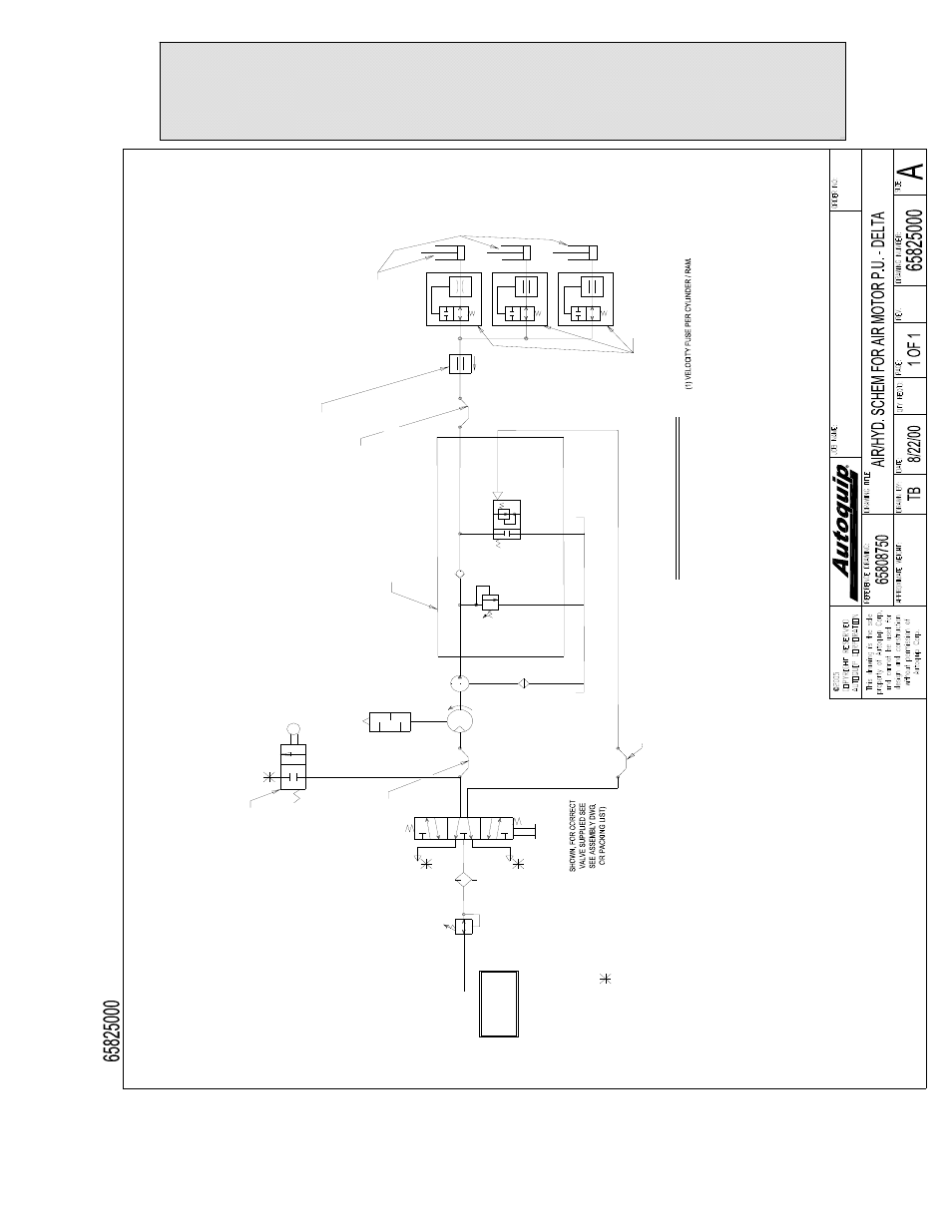 Replacement parts list, Standard air power unit | Autoquip SERIES 35 MANUAL TURNTABLE User Manual | Page 59 / 79