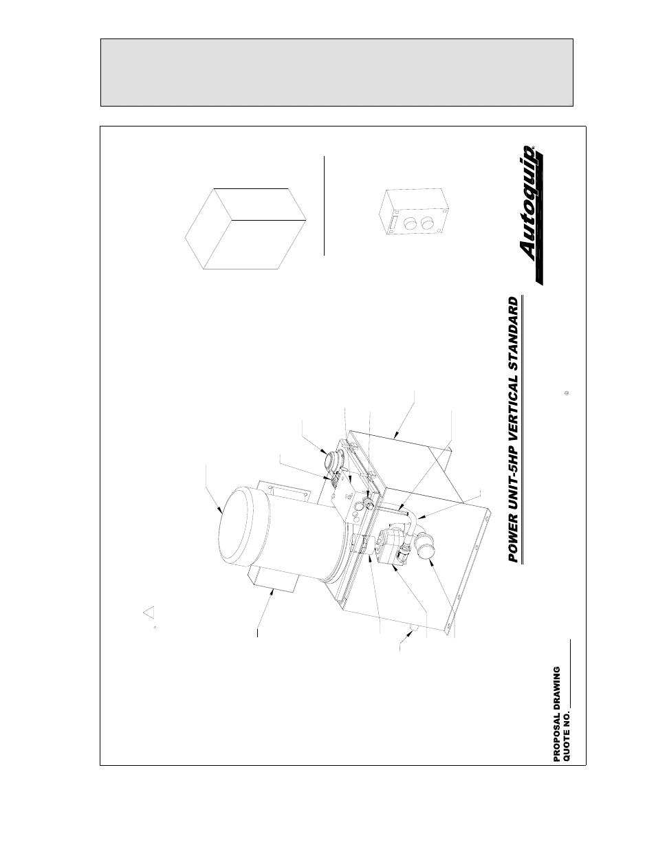 Replacement parts list, Vertical 5hp / 3.4gpm power unit, Co ntrol pa ne l | Autoquip SERIES 35 MANUAL TURNTABLE User Manual | Page 63 / 79