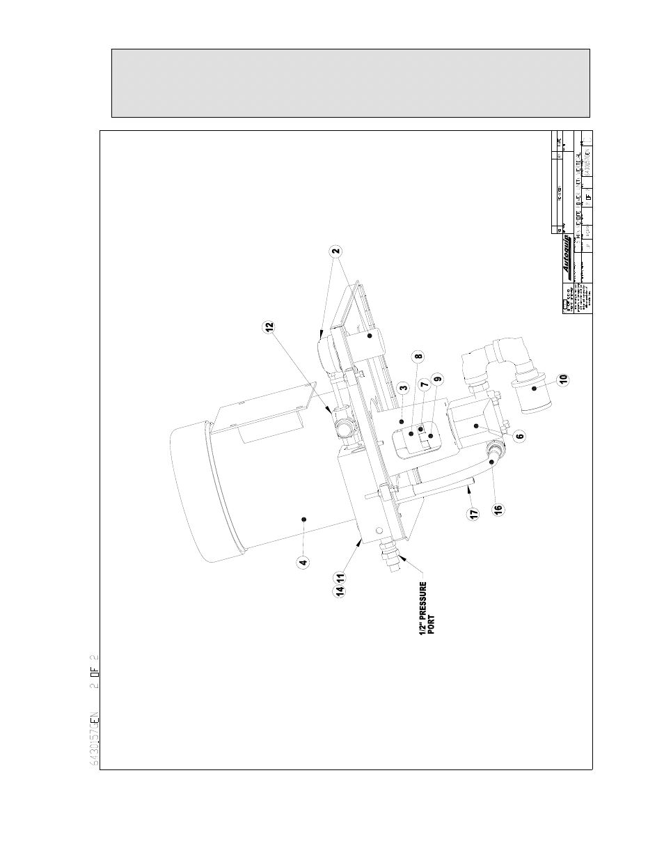 Replacement parts list, Vertical 5hp / 3.4gpm power unit | Autoquip SERIES 35 MANUAL TURNTABLE User Manual | Page 65 / 79