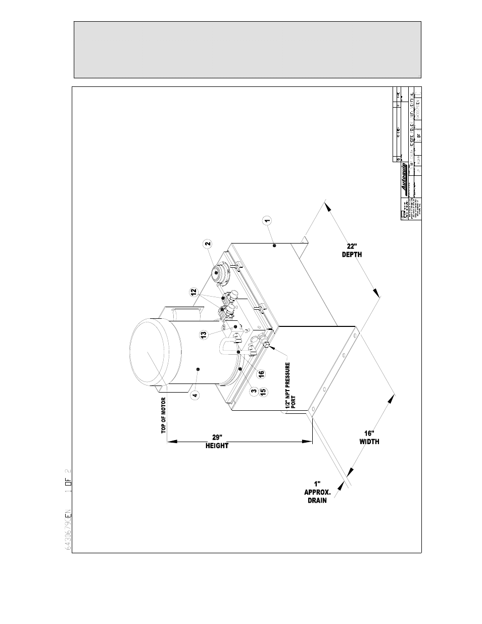 Replacement parts list, Cont. running vertical power unit | Autoquip SERIES 35 MANUAL TURNTABLE User Manual | Page 72 / 79