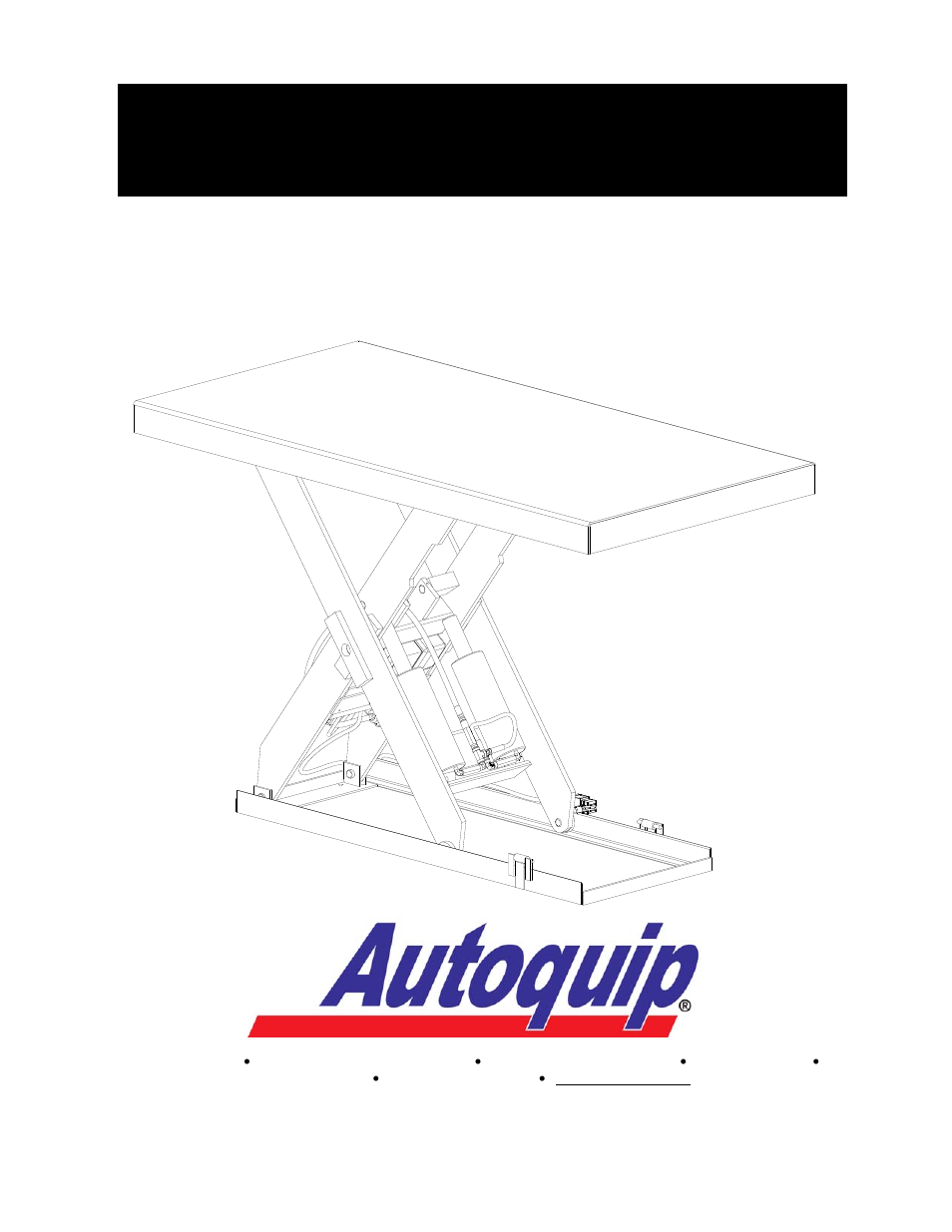 Autoquip SERIES 35 LOW PROFILE User Manual | 79 pages