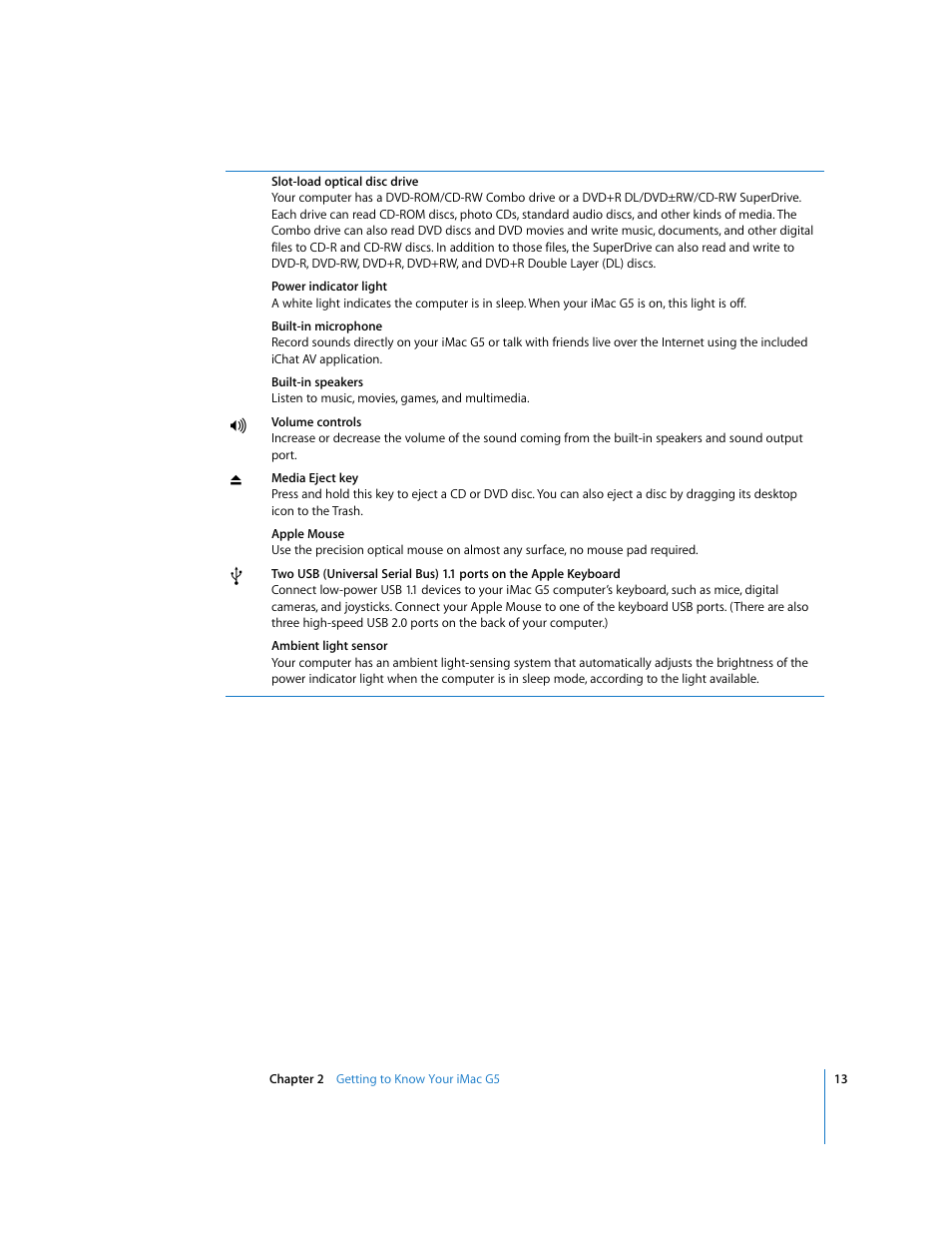 Apple iMac G5 User Manual | Page 13 / 96