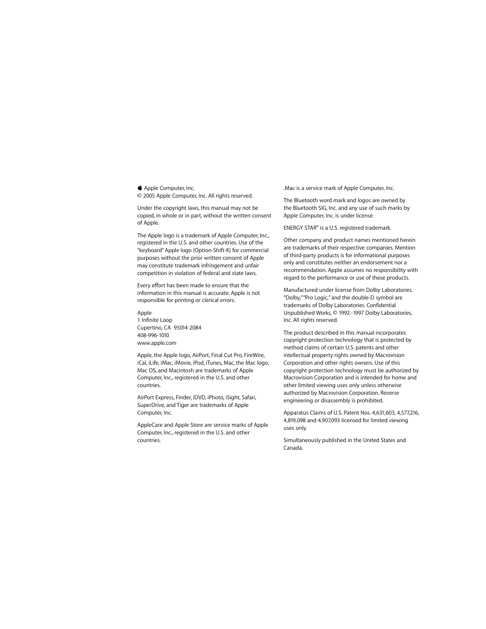 Apple iMac G5 User Manual | Page 2 / 96