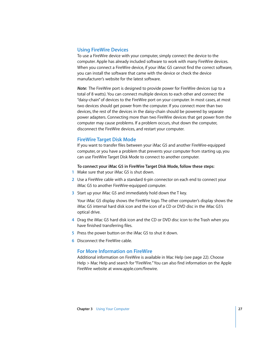 Apple iMac G5 User Manual | Page 27 / 96