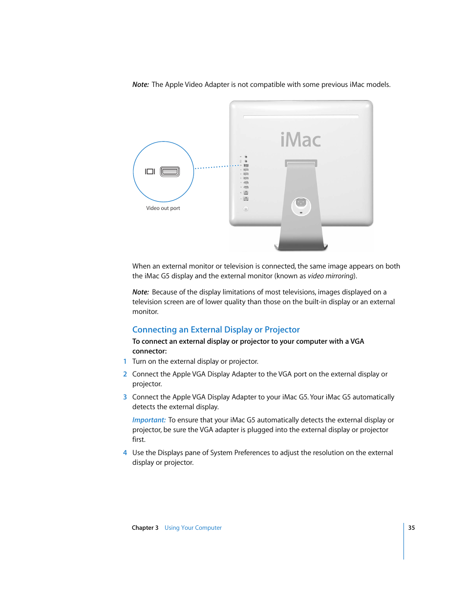 Apple iMac G5 User Manual | Page 35 / 96