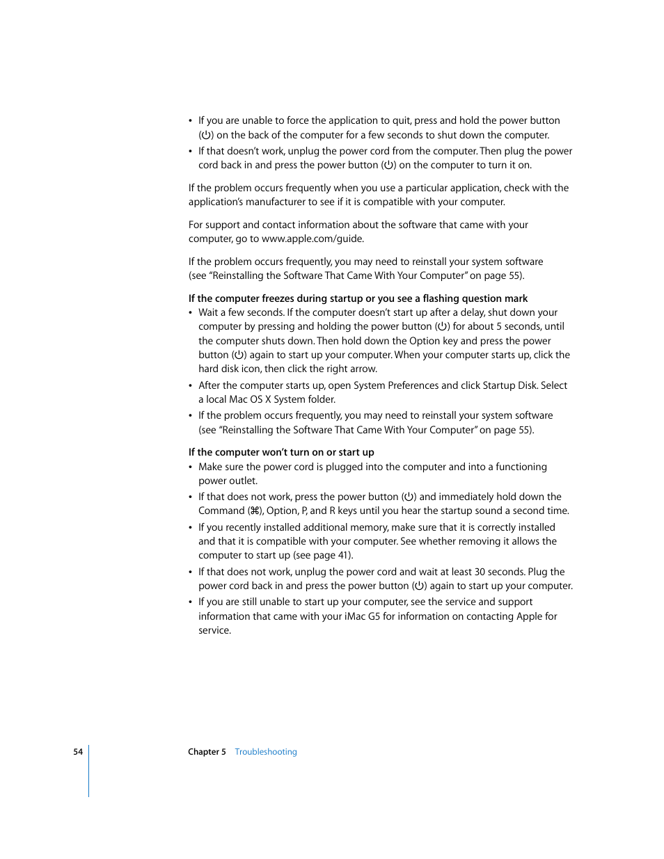 Apple iMac G5 User Manual | Page 54 / 96