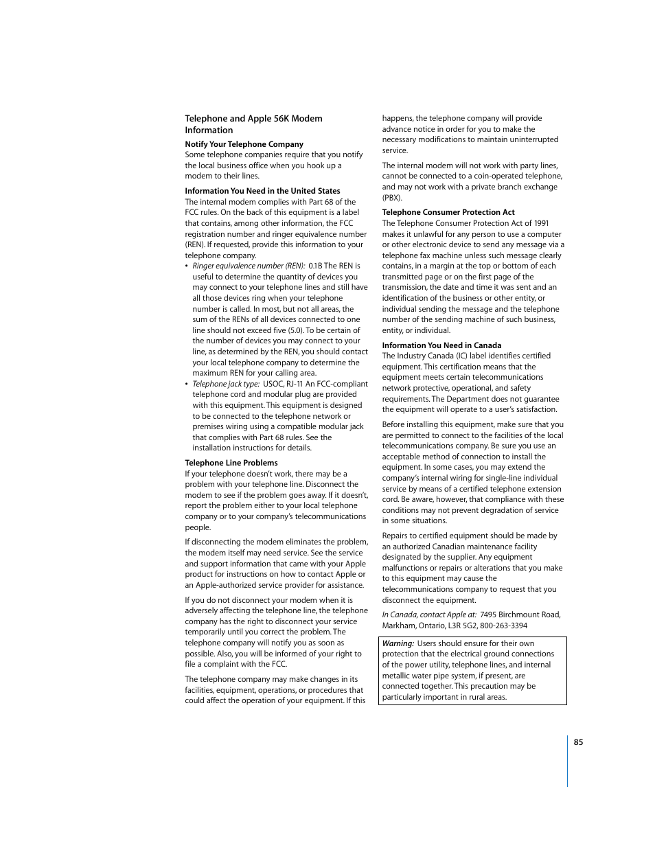 Apple iMac G5 User Manual | Page 85 / 96