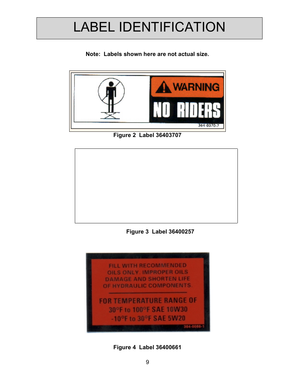 Label identification | Autoquip AUTO-TILT PORTABLE TILTER User Manual | Page 9 / 31