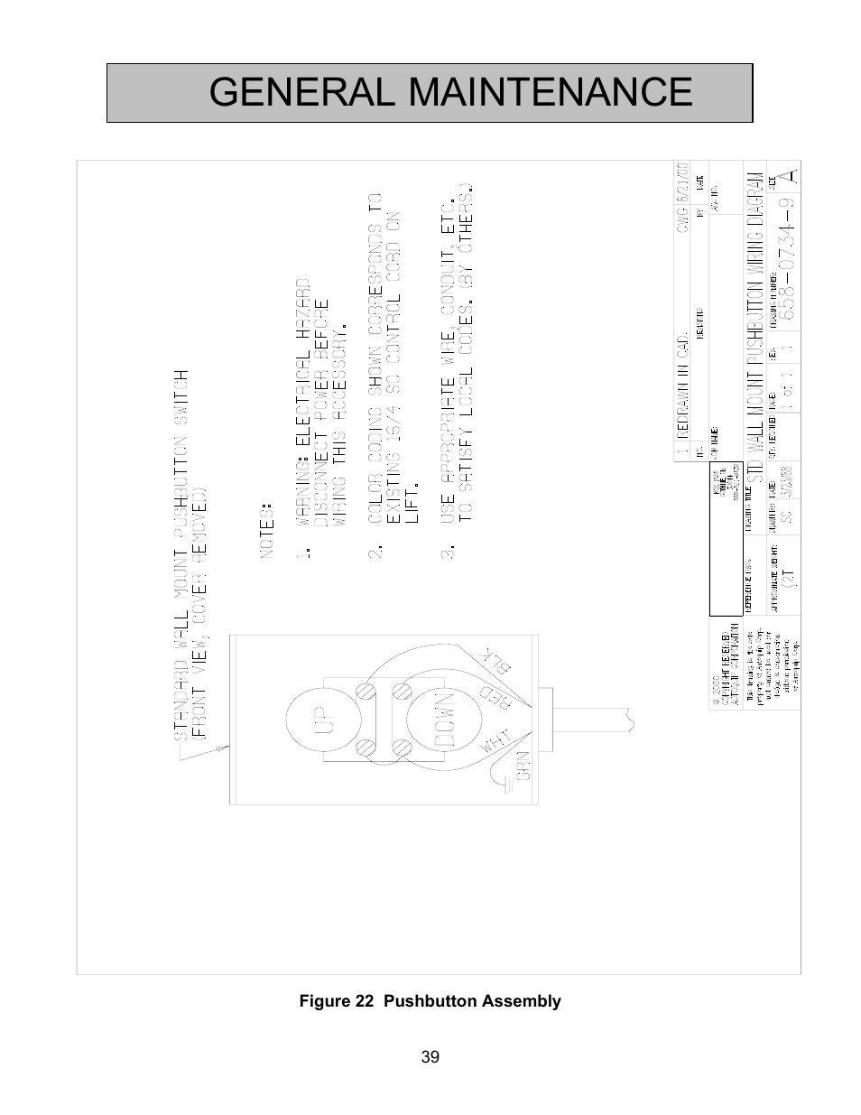 General maintenance | Autoquip BASCULE BRIDGE - DOUBLE LEAF User Manual | Page 39 / 44