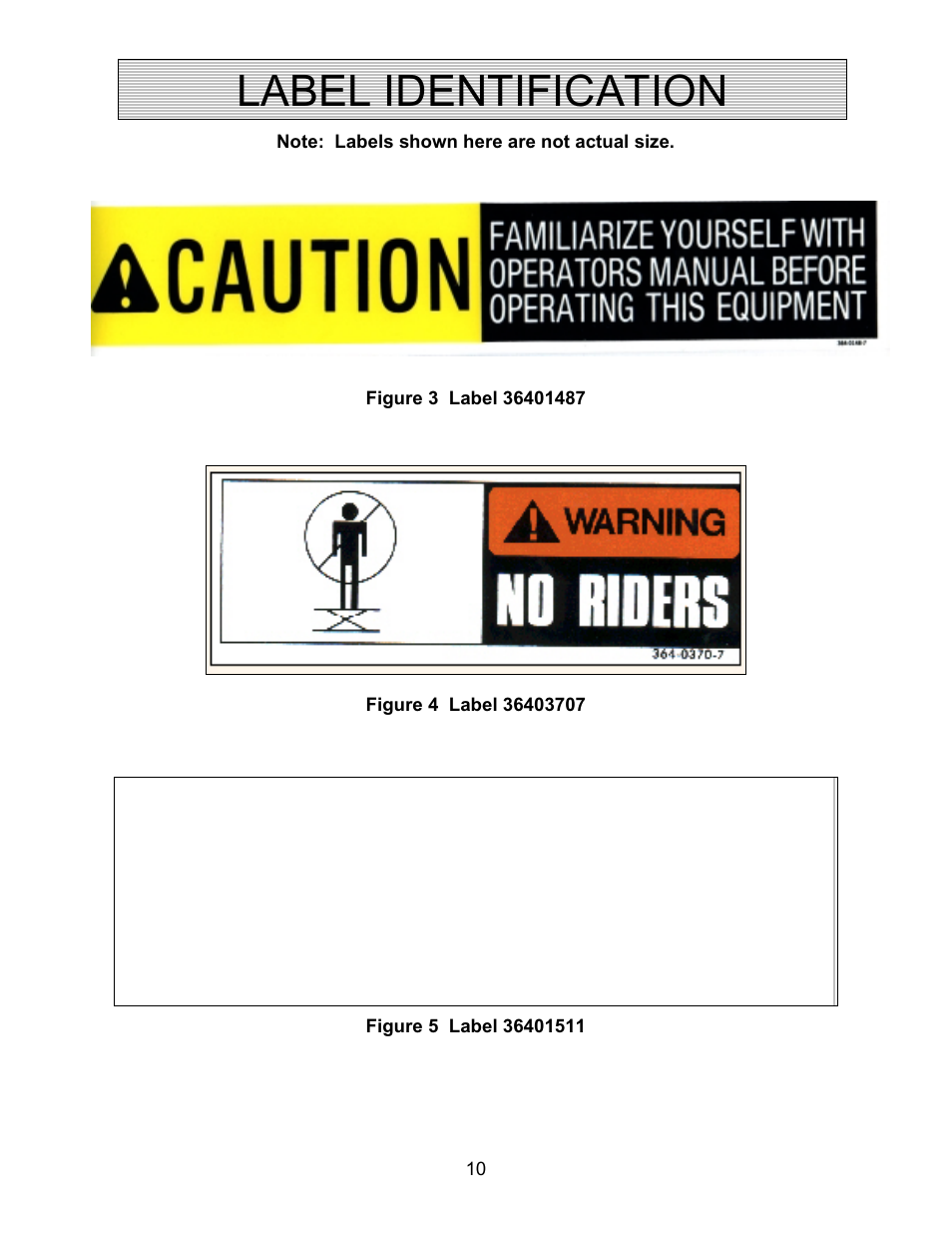 Label identification | Autoquip TRUCK LEVELER - SHALLOW PIT MOUNT User Manual | Page 10 / 53