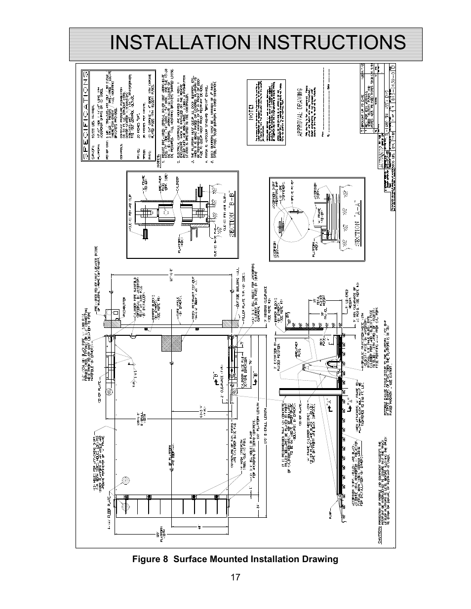 Installation instructions | Autoquip TRUCK LEVELER - SHALLOW PIT MOUNT User Manual | Page 17 / 53