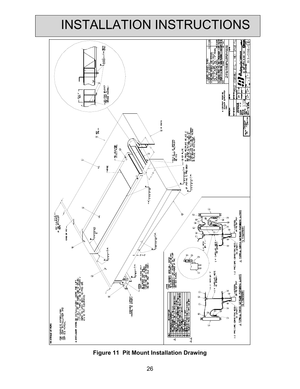 Installation instructions | Autoquip TRUCK LEVELER - SHALLOW PIT MOUNT User Manual | Page 26 / 53