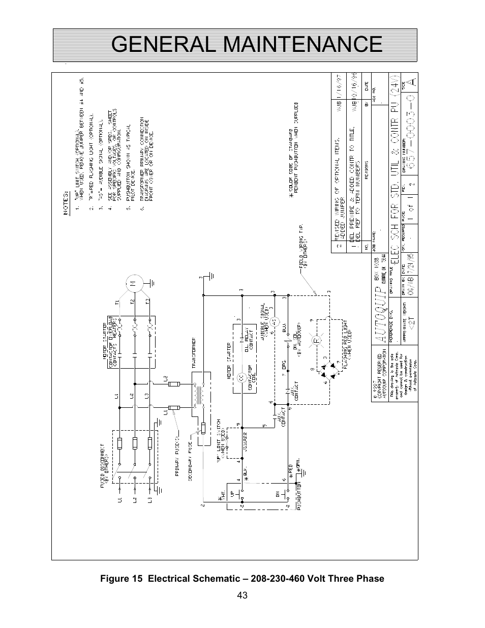 General maintenance | Autoquip TRUCK LEVELER - SHALLOW PIT MOUNT User Manual | Page 43 / 53