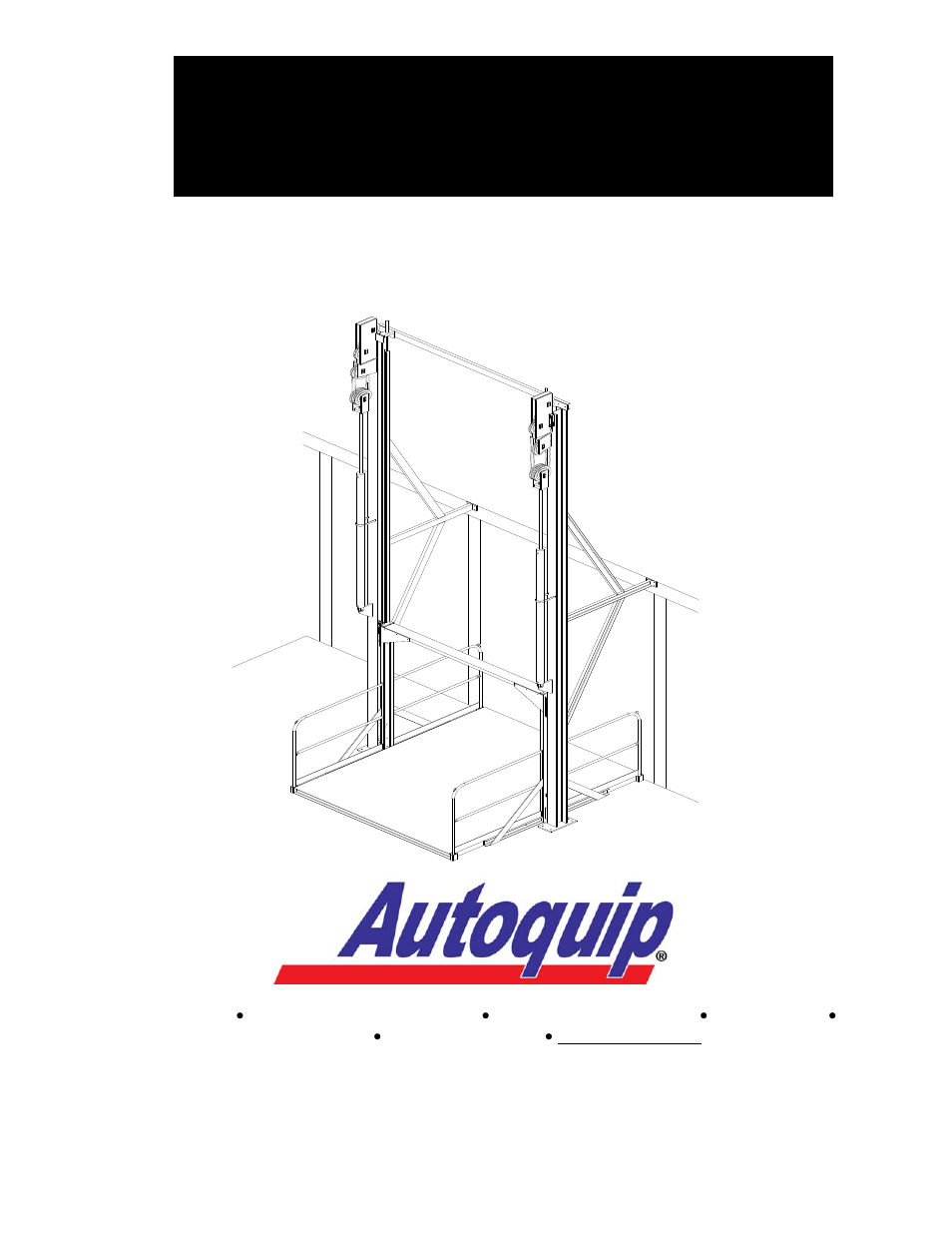 Autoquip FREIGHTLIFT FLH User Manual | 103 pages