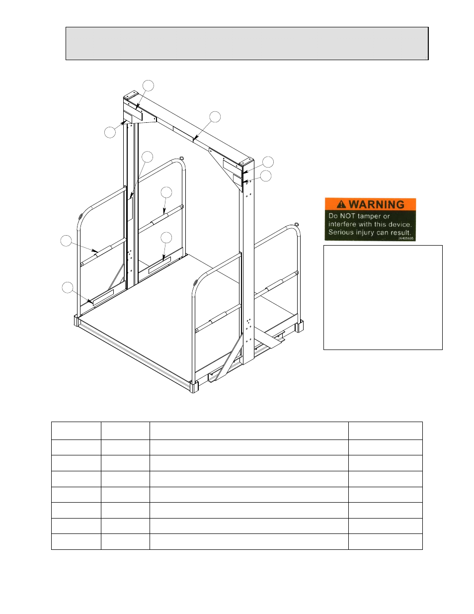 Label identification | Autoquip FREIGHTLIFT FLH User Manual | Page 18 / 103