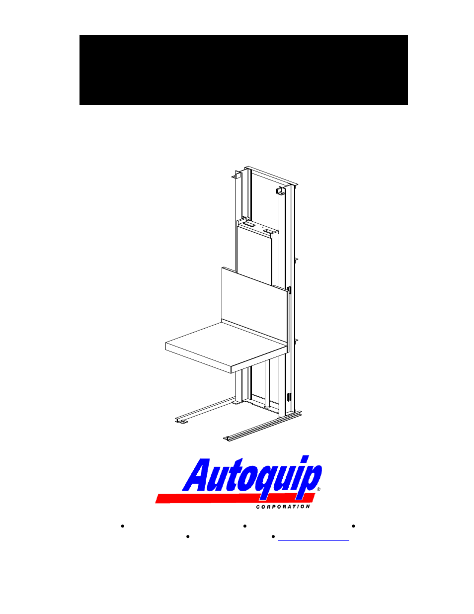 Autoquip FREIGHTLIFT FLT User Manual | 77 pages