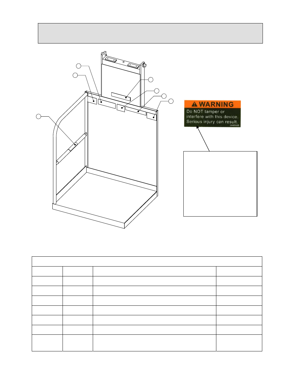 Warning – no riders, Label identification | Autoquip FREIGHTLIFT FLT User Manual | Page 16 / 77