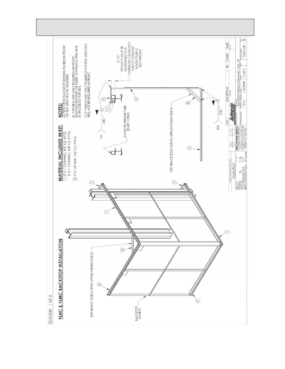 Installation, Instructions | Autoquip FREIGHTLIFT FLHC User Manual | Page 67 / 103