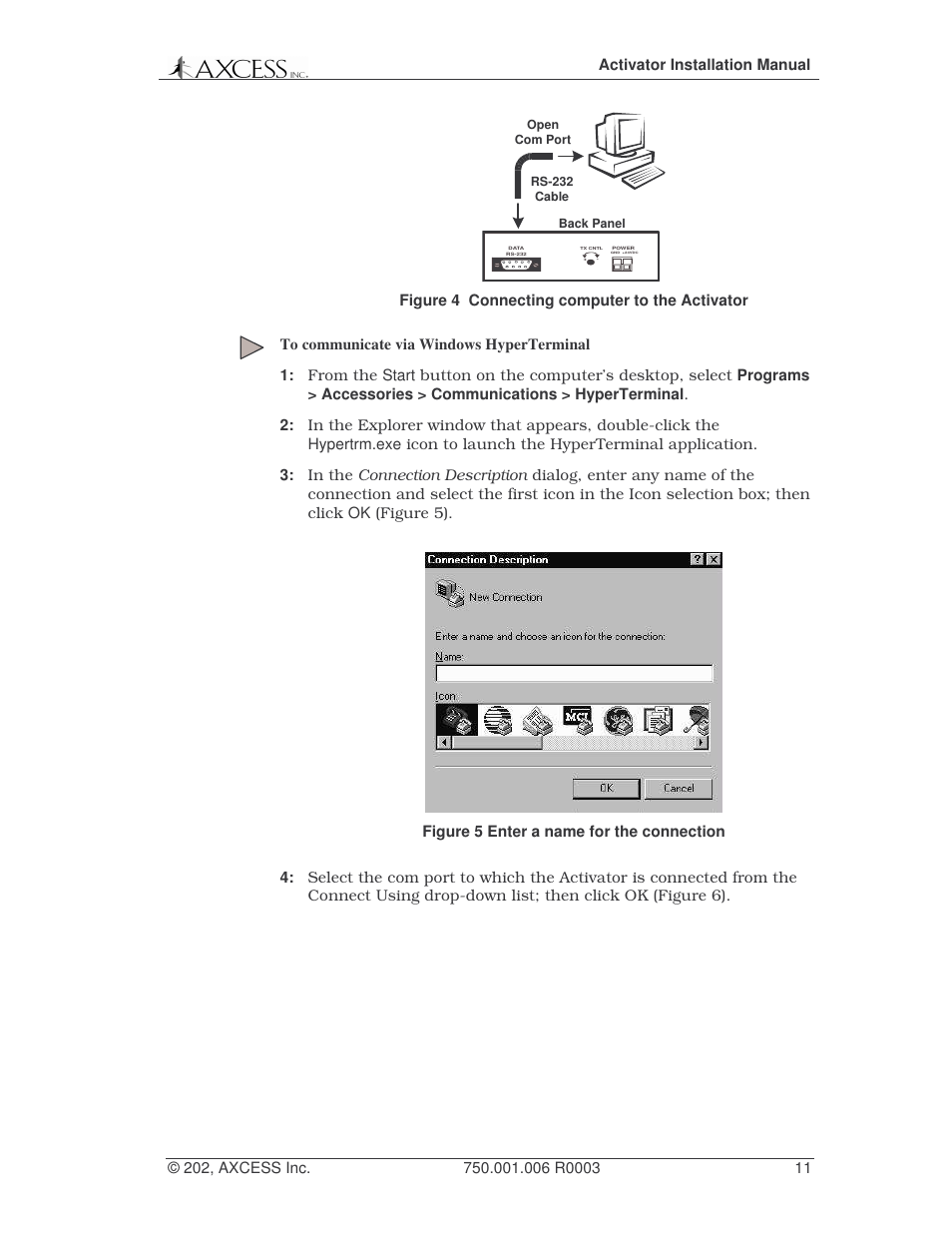 Axcess Activator Installation Guide User Manual | Page 11 / 18