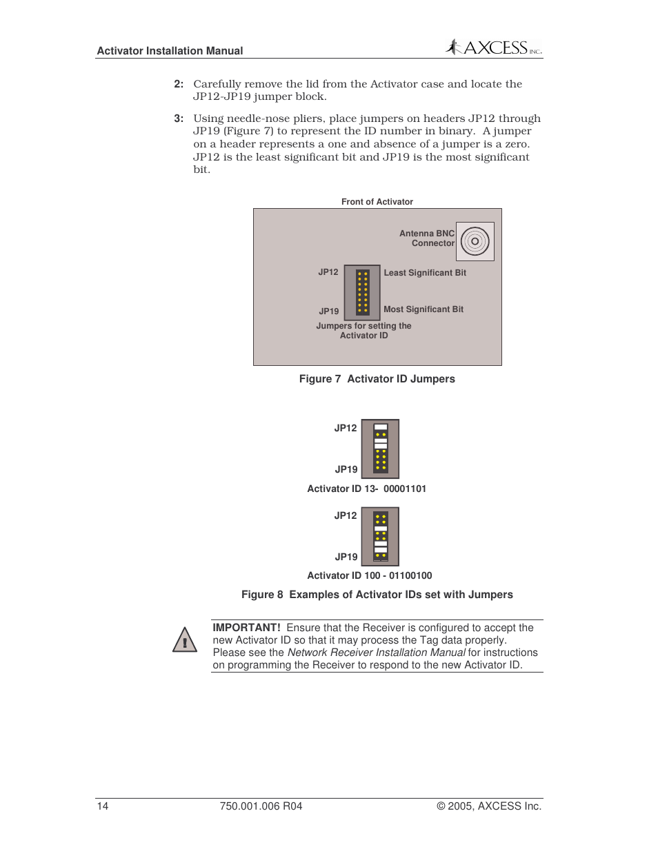 Axcess Activator Installation Guide User Manual | Page 14 / 18