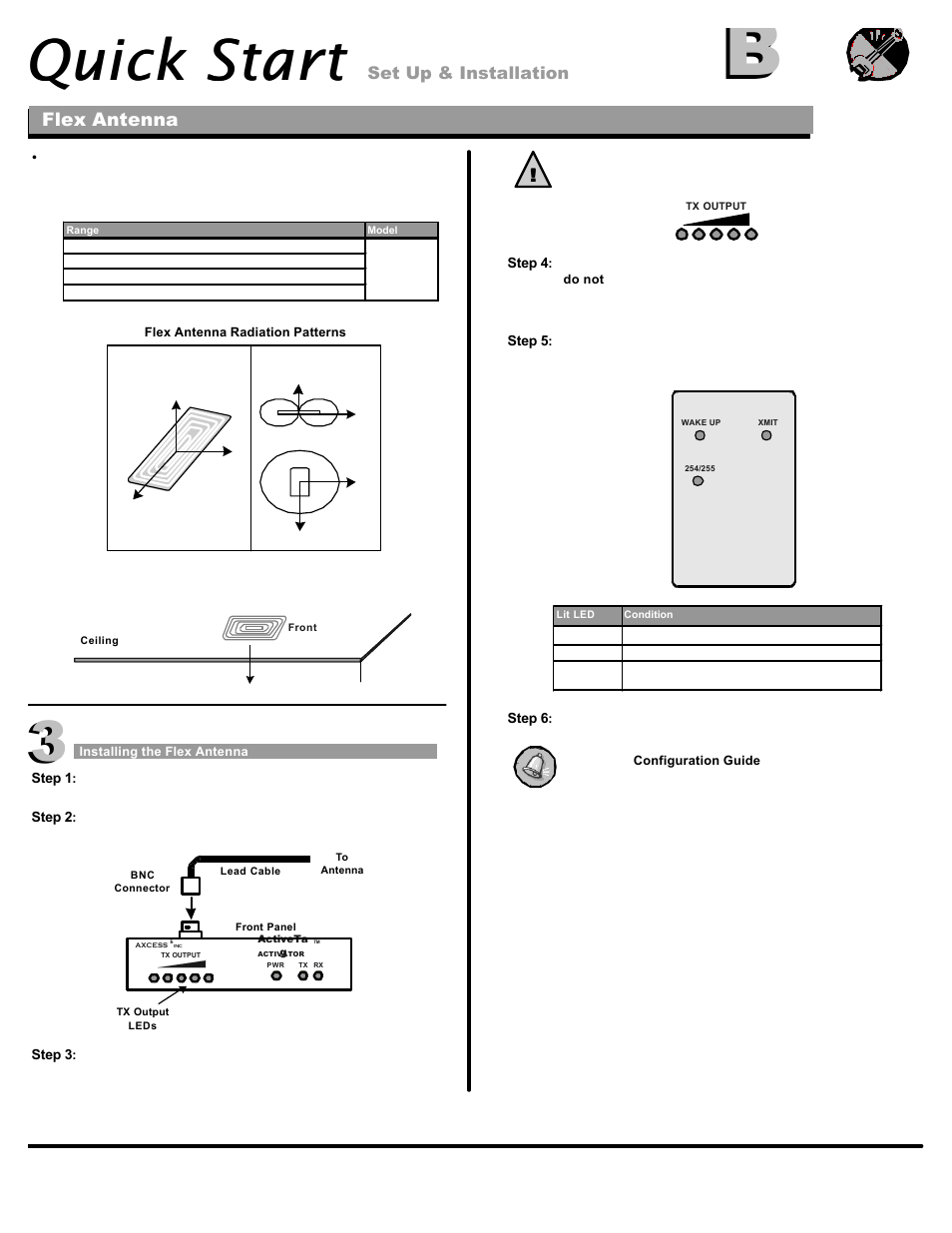 Quick start, Flex antenna | Axcess Flex Antenna Quick Start User Manual | Page 2 / 2