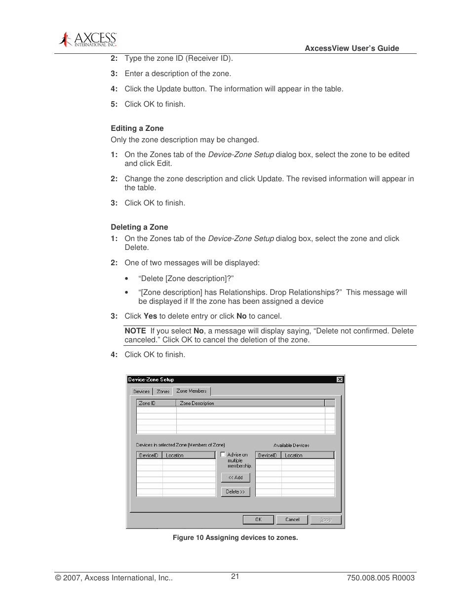 Axcess AxcessView User Guide User Manual | Page 21 / 35