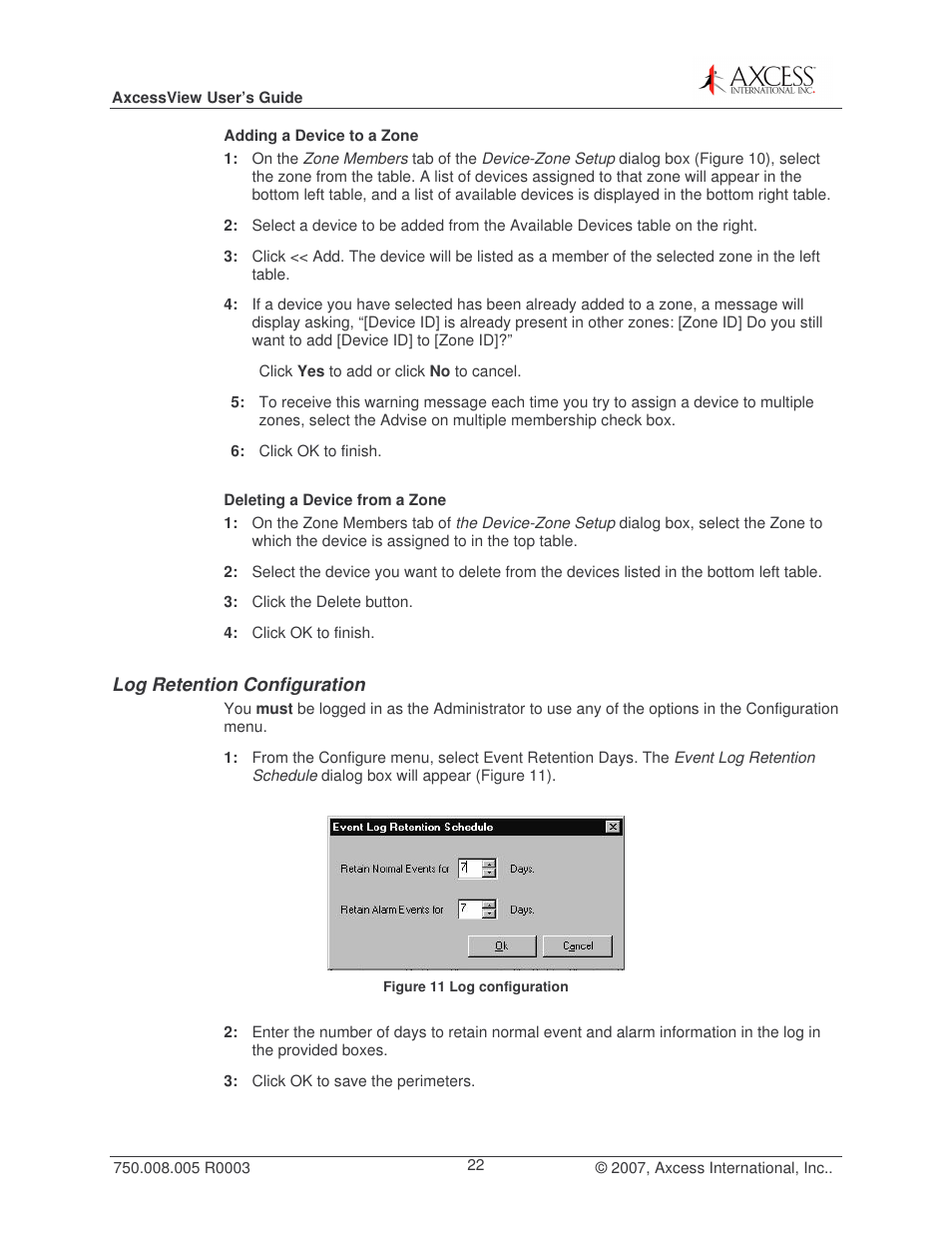 Axcess AxcessView User Guide User Manual | Page 22 / 35
