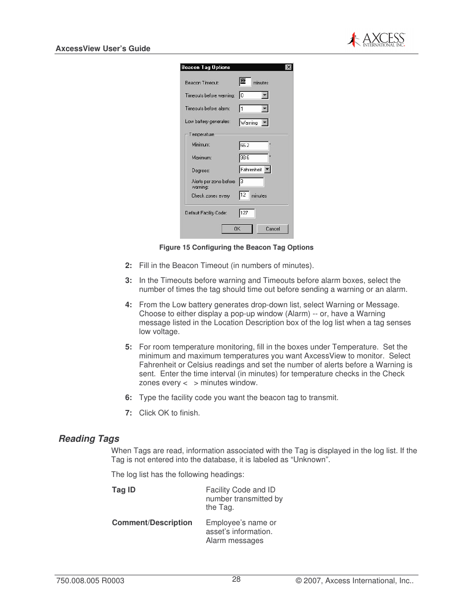 Axcess AxcessView User Guide User Manual | Page 28 / 35