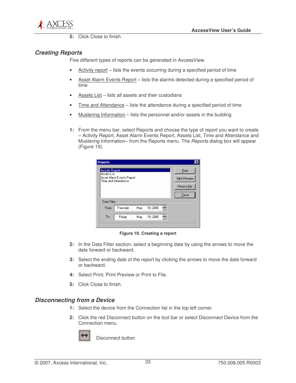Axcess AxcessView User Guide User Manual | Page 33 / 35