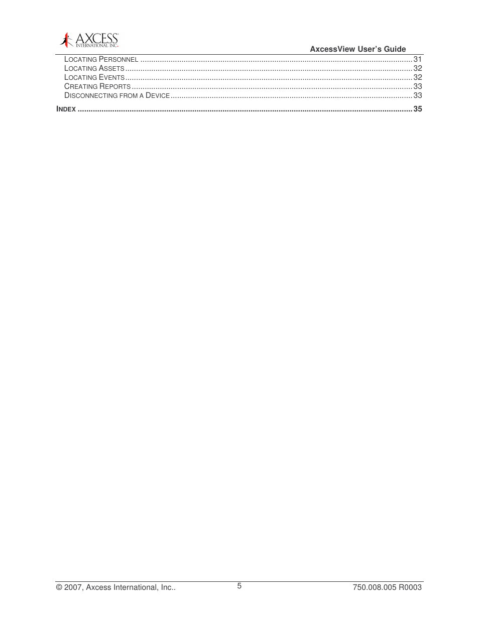 Axcess AxcessView User Guide User Manual | Page 5 / 35