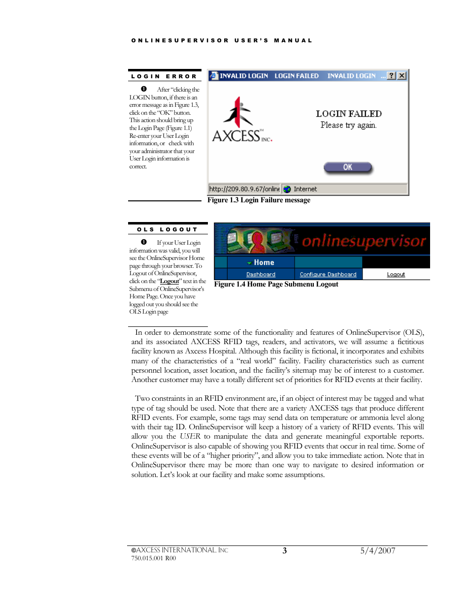 Axcess e/OLS User Manual User Manual | Page 6 / 28