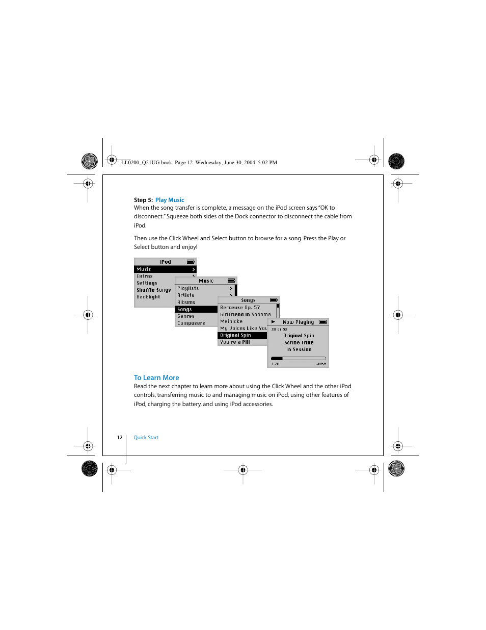 To learn more | Apple iPod (User’s Guide) User Manual | Page 12 / 64