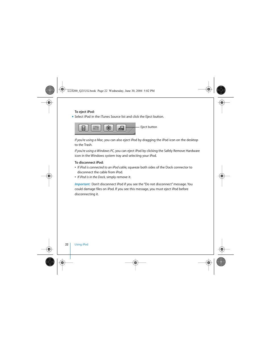 Apple iPod (User’s Guide) User Manual | Page 22 / 64