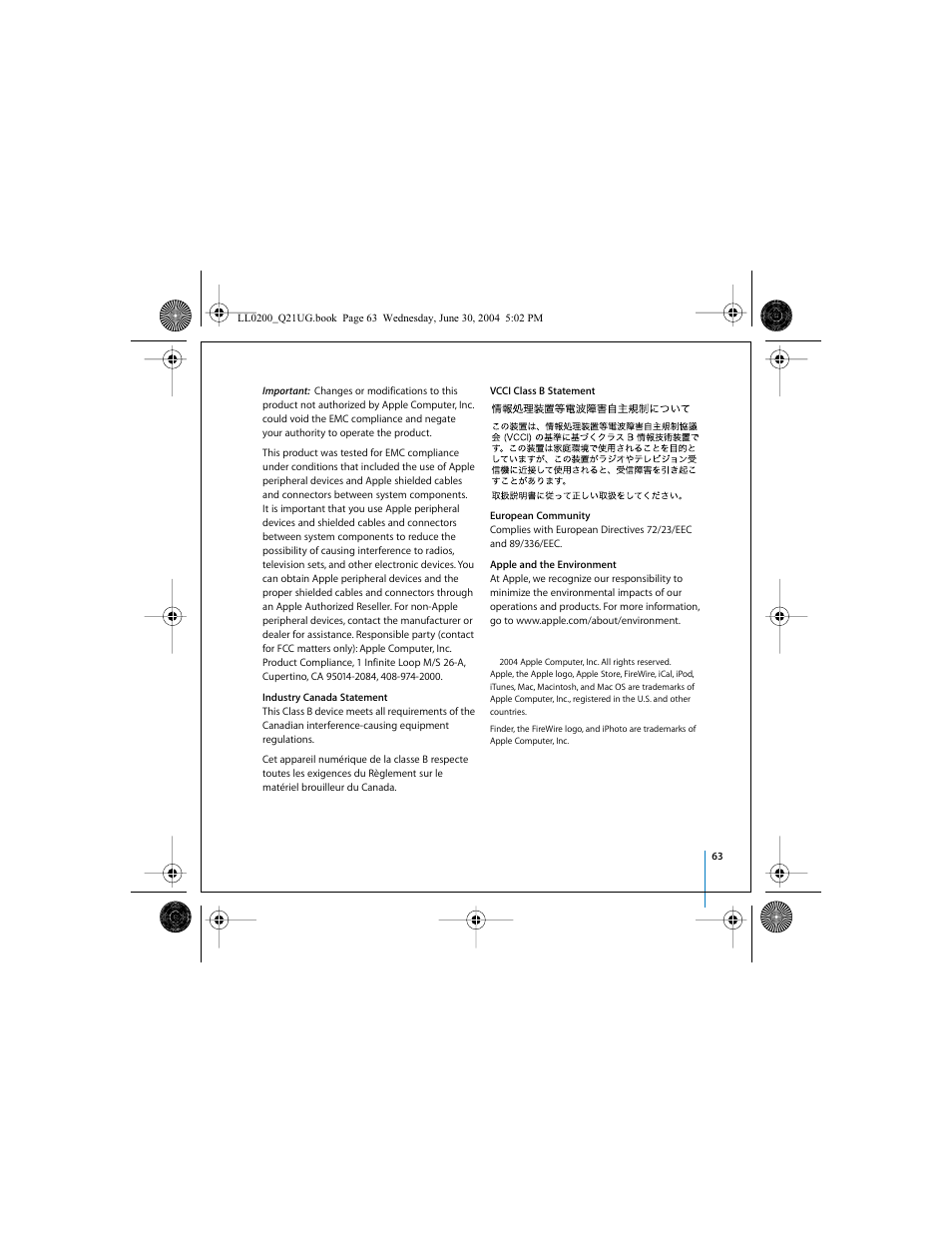 Apple iPod (User’s Guide) User Manual | Page 63 / 64