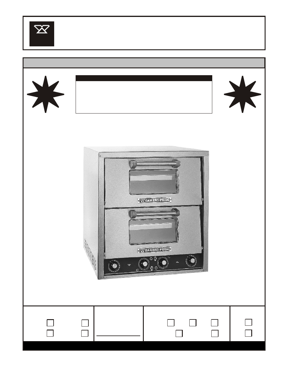 Bakers Pride P-48S User Manual | 4 pages