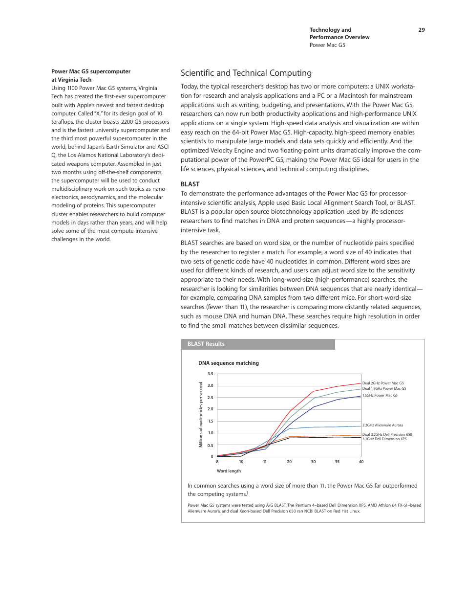 Scientific and technical computing | Apple Power Mac G5 User Manual | Page 29 / 36