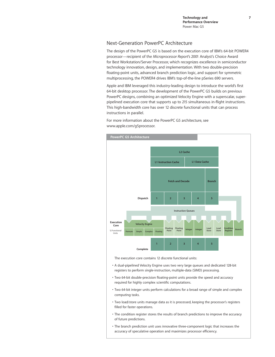 Next-generation powerpc architecture | Apple Power Mac G5 User Manual | Page 7 / 36