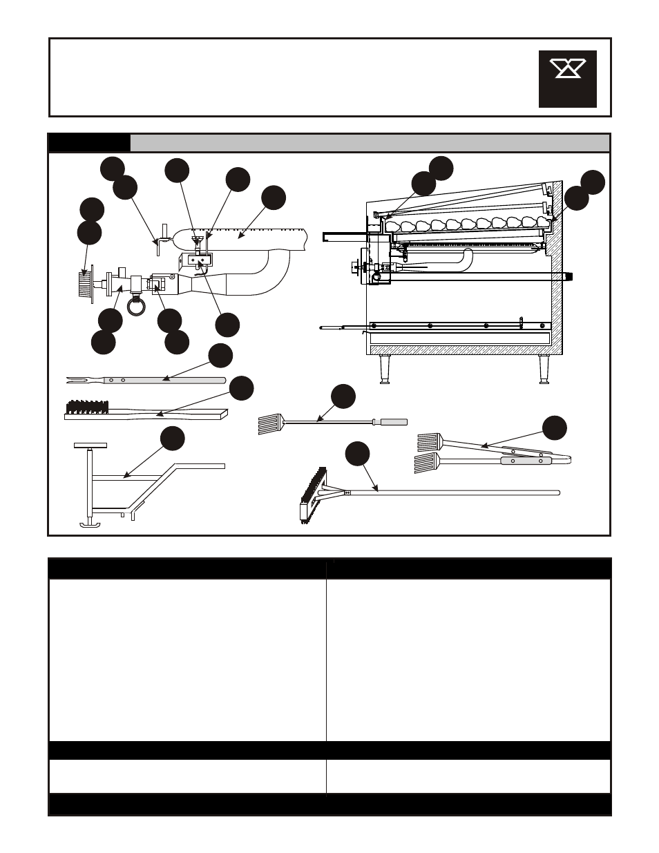 Ctb-48r/gs, Gas char broiler, Burner / accessories / supports | Bakers Pride CTB-48R/GS User Manual | Page 4 / 4