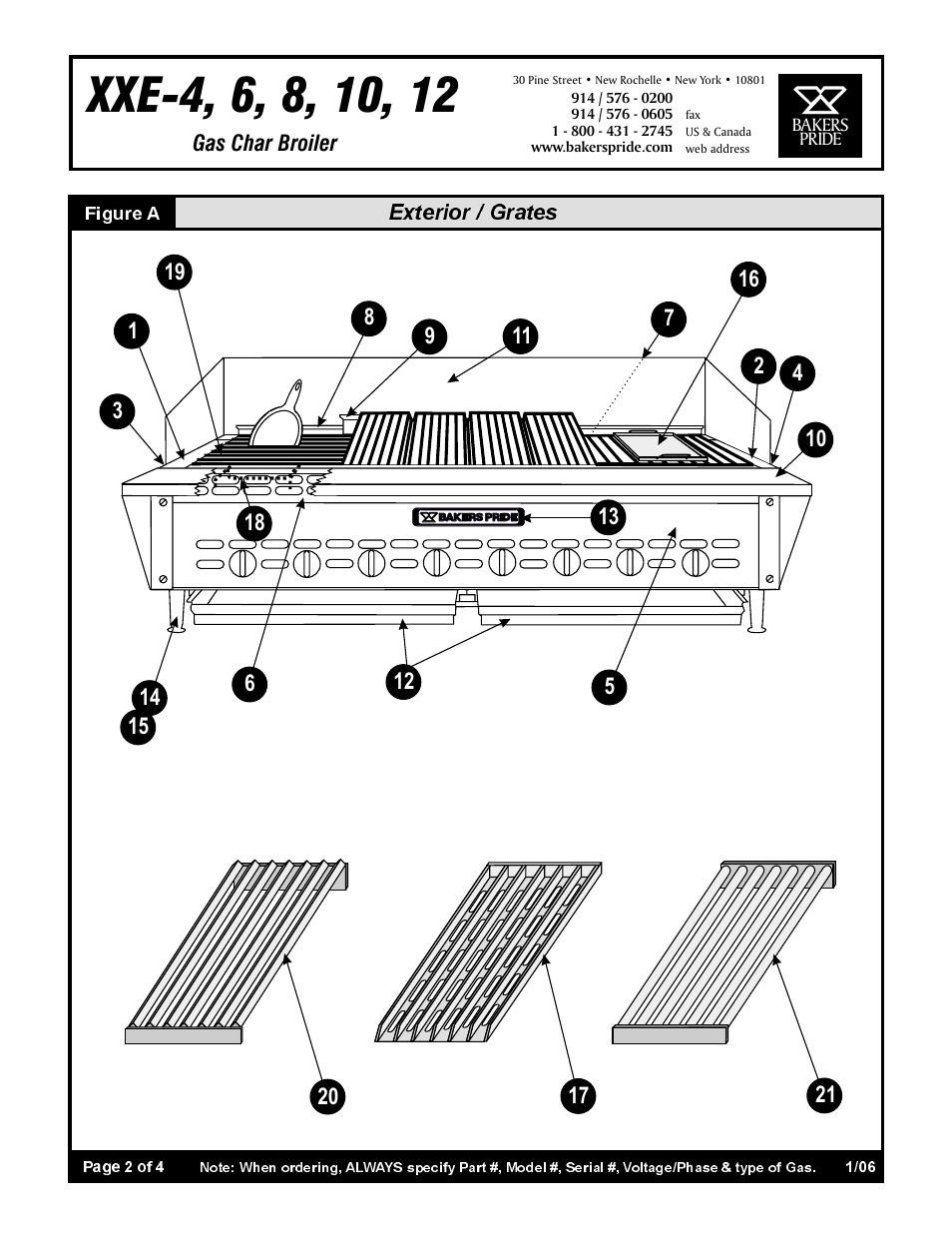 Bakers Pride XXE-4, 6, 8, 10, 12 User Manual | Page 2 / 4